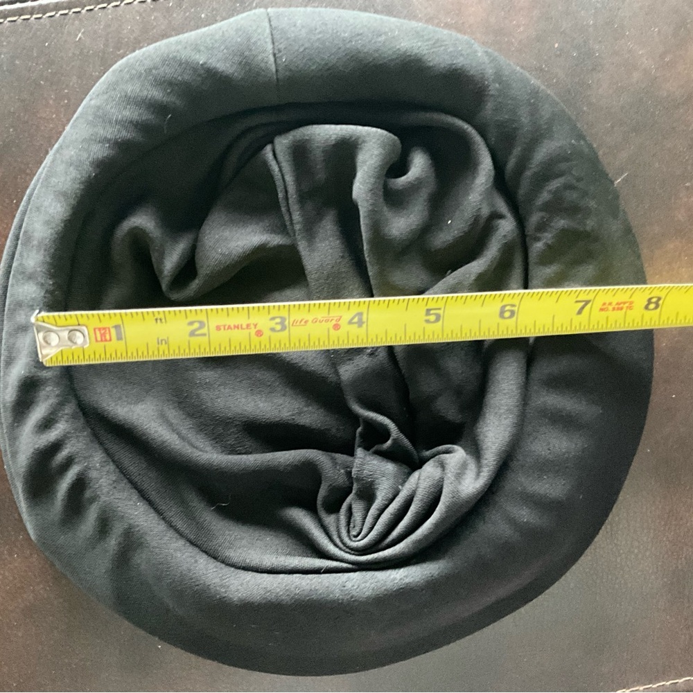 Joyce Creations of California Black Turban Draped Knit Hat 1960s - Picture 10 of 12